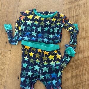 Colorful Star Patterned Pajama Set